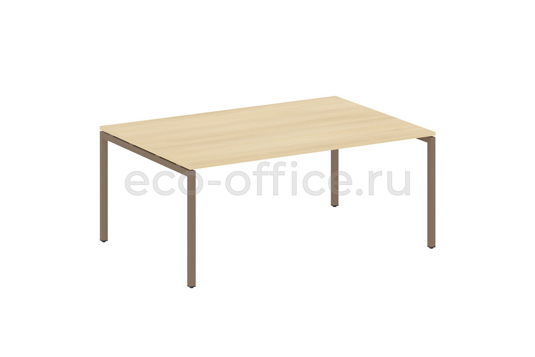 Стол переговорный (1 столешница) METAL SYSTEM QUATTRO 4x4 40БП.ПРГ-1.5 Акация Лорка / Мокко металл  стоимость