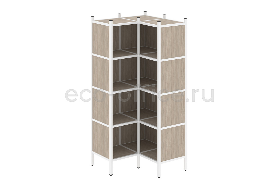 Комплект наборного стеллажа LOFT VR.L-31 Дуб Аттик / Белый металл   стоимость