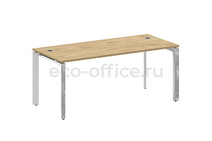Стол руководителя ONIX DIRECT LUX M-O.MP-SRR-5.8 Тиквуд Светлый / Нержавеющая сталь фото