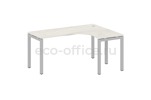 Стол криволинейный правый METAL SYSTEM QUATTRO 5x5 50БП.СА-4 Пр Дуб Наварра / Серый металл фото