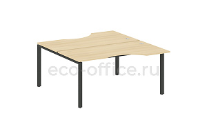 Рабочая станция криволинейная METAL SYSTEM STYLE БП.РАС-СА-2.1 Акация Лорка / Антрацит металл фото