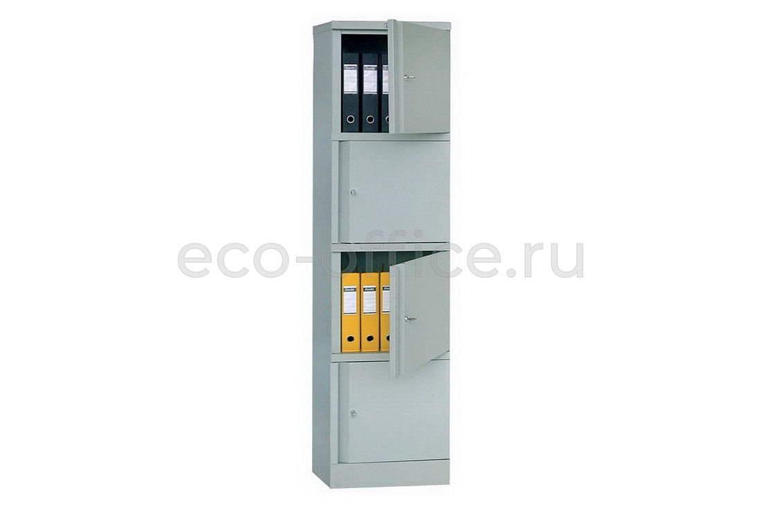 Шкаф офисный ПРАКТИК AM 1845/4 Серый RAL 7038  стоимость