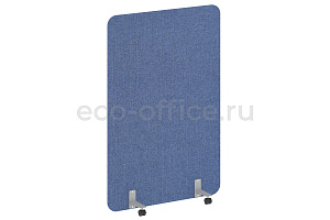 Перегородка на металлических опорах, на роликах R-LINE SOFT AP.R-120-180 Рогожка Romeo 01 / Серый металл фото
