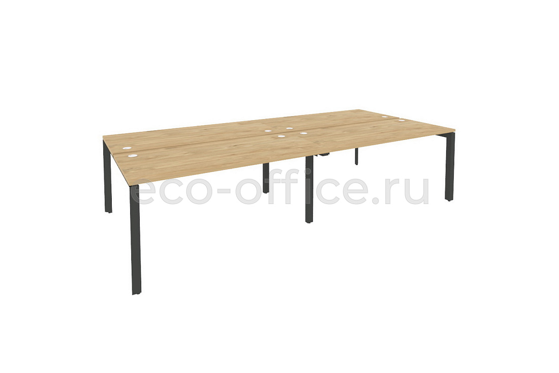 Рабочая станция на П-образном м/к ONIX O.MP-D.RS-4.4.7 Тиквуд Светлый / Антрацит металл  стоимость