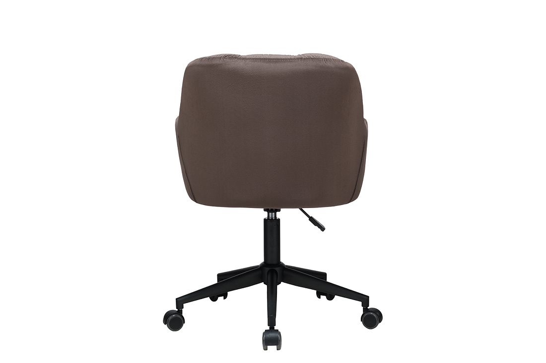 кресло eco-chair edmon 9-178 тёмно-коричневый велюр фото