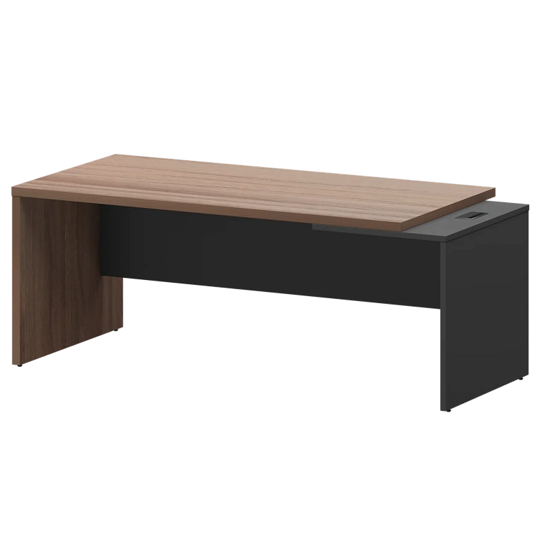 стол руководителя правый protech kz-20r темный шимо/графит фото