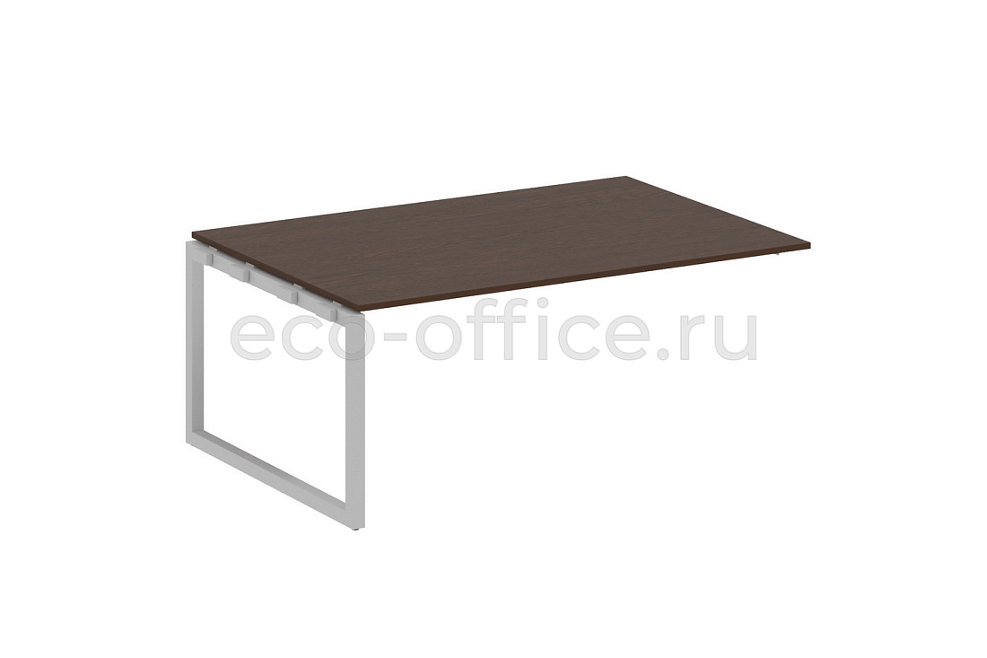 Проходной наборный элемент переговорного стола METAL SYSTEM QUATTRO 5x5 50БО.ППРГ-5 Венге Цаво / Серый металл  стоимость