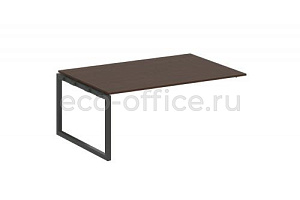 Проходной наборный элемент переговорного стола METAL SYSTEM QUATTRO 5x5 50БО.ППРГ-5 Венге Цаво / Антрацит металл фото