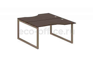 Рабочая станция криволинейная METAL SYSTEM QUATTRO 5x5 50БО.РАС-СА-2.2 Венге Цаво / Мокко металл фото