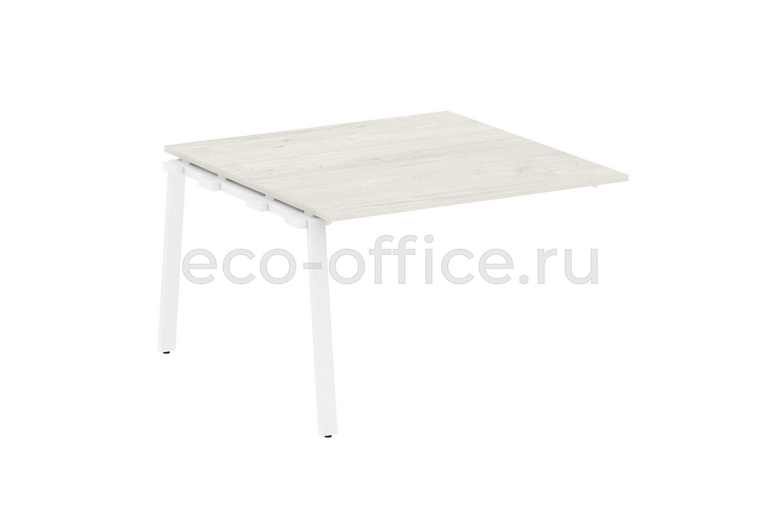 Проходной наборный элемент переговорного стола METAL SYSTEM STYLE БА.ППРГ-2 Дуб Наварра / Белый металл  стоимость