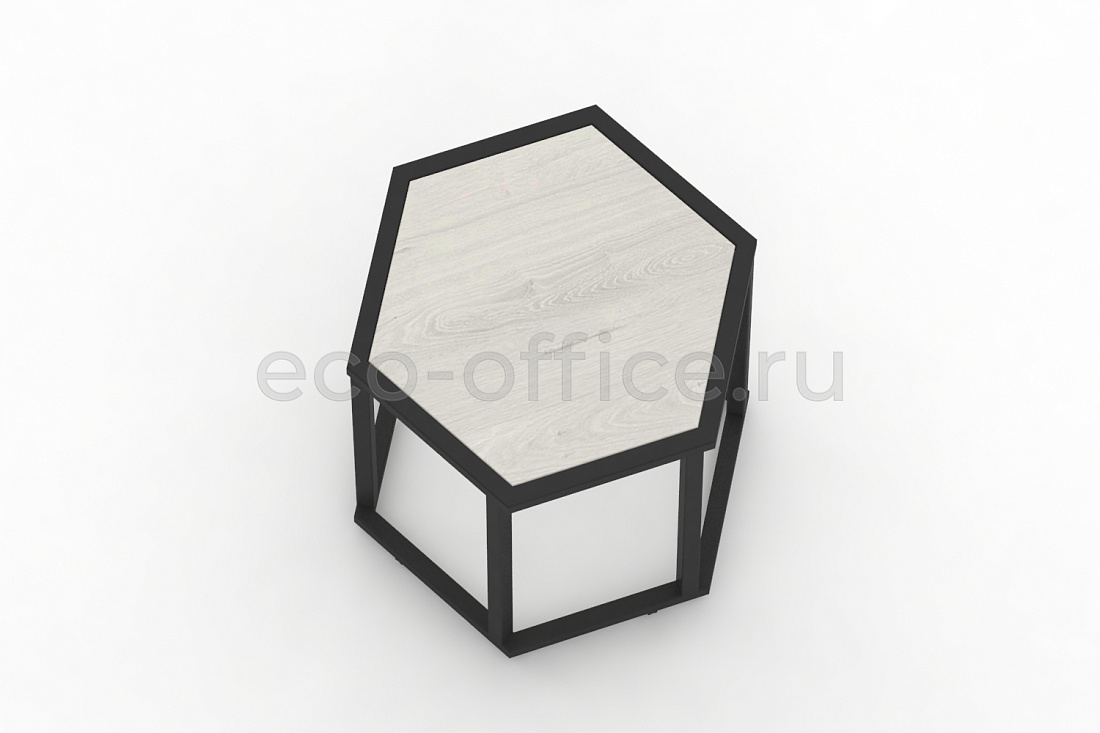 Стол журнальный HEX-450 Дуб Наварра / Чёрный металл  стоимость