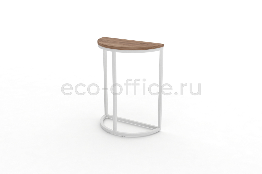 Стол журнальный SLICE-650 Дуб Табак / Белый металл  стоимость