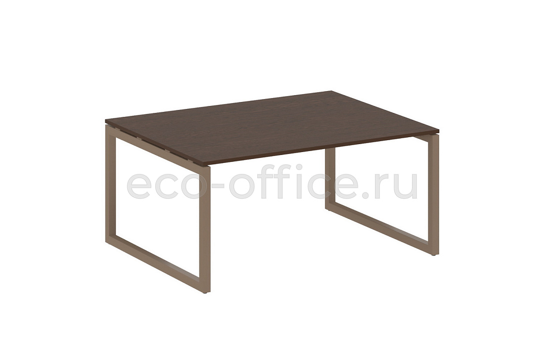 Стол переговорный (1 столешница) METAL SYSTEM QUATTRO 5x5 50БО.ПРГ-1.4 Венге Цаво / Мокко металл  стоимость