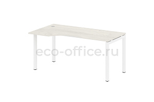 Стол криволинейный левый METAL SYSTEM QUATTRO 5x5 50БП.СА-1 Л Дуб Наварра / Белый металл фото