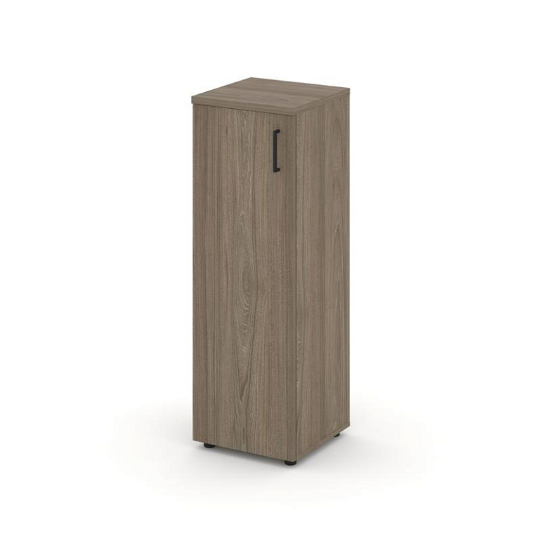 шкаф средний узкий style project sn.stu-204(l) вяз благородный/черный ручки фото