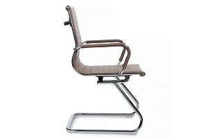 Конференц-кресло RV Chair HUGO 6002-3E Коричневая экокожа фото