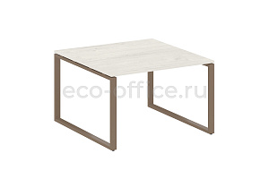 Стол переговорный (1 столешница) METAL SYSTEM STYLE БО.ПРГ-1.2 Дуб Наварра / Мокко металл фото