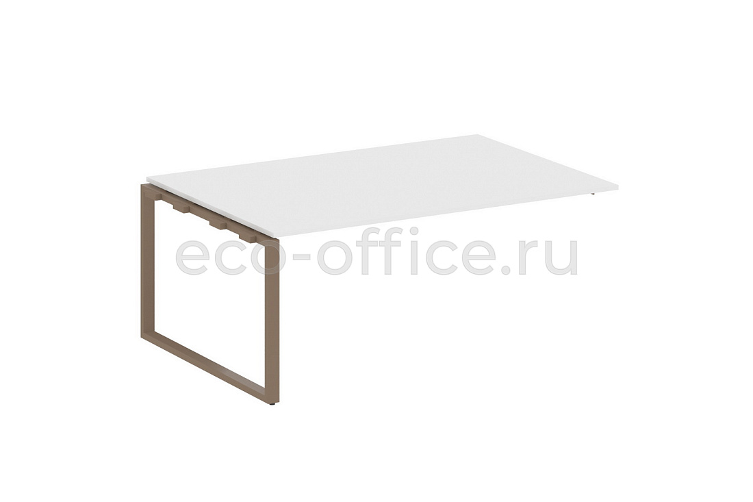 Проходной наборный элемент переговорного стола METAL SYSTEM STYLE БО.ППРГ-5 Белый / Мокко металл  стоимость