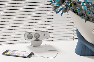 Розеточный блок tECOnik OME021P-WH Белый фото