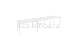 Рабочая станция на П-образном м/к ONIX O.MP-RS-3.2.8 Белый Бриллиант / Белый металл фото