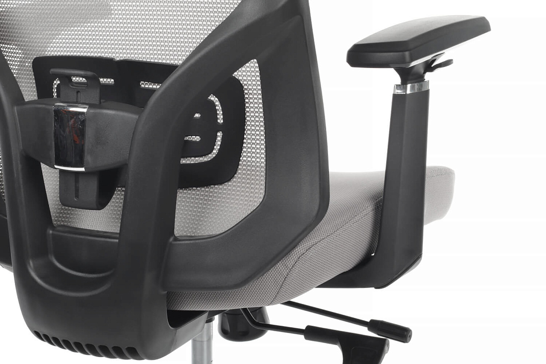 кресло rv chair step a2320 серая сетка / серая ткань фото