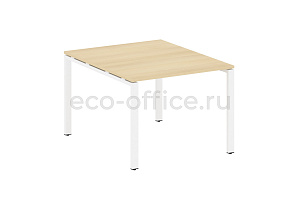 Стол переговорный (1 столешница) METAL SYSTEM STYLE БП.ПРГ-1.1 Акация Лорка / Белый металл фото