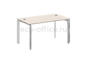 Стол руководителя ONIX DIRECT LUX M-O.MP-SRR-3.8 Денвер Светлый / Нержавеющая сталь фото