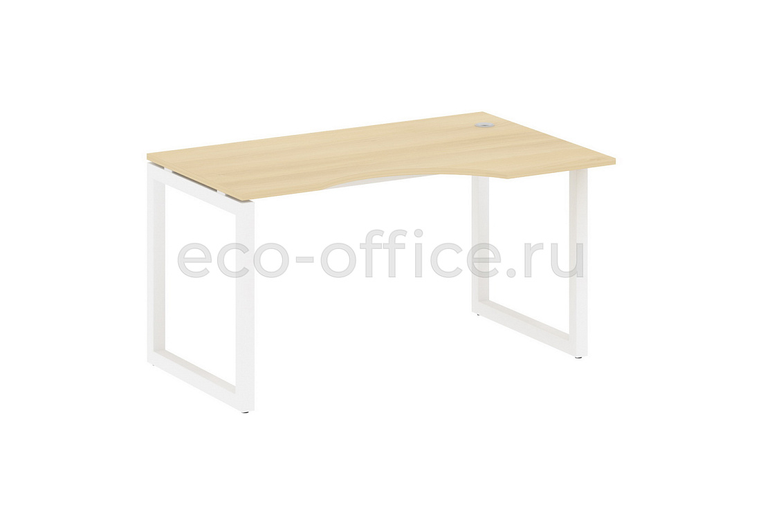 Стол криволинейный правый METAL SYSTEM QUATTRO 5x5 50БО.СА-2 Пр Акация Лорка / Белый металл  стоимость