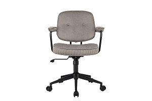 Кресло ECO-CHAIR CHESTER W-221T Серый велюр фото
