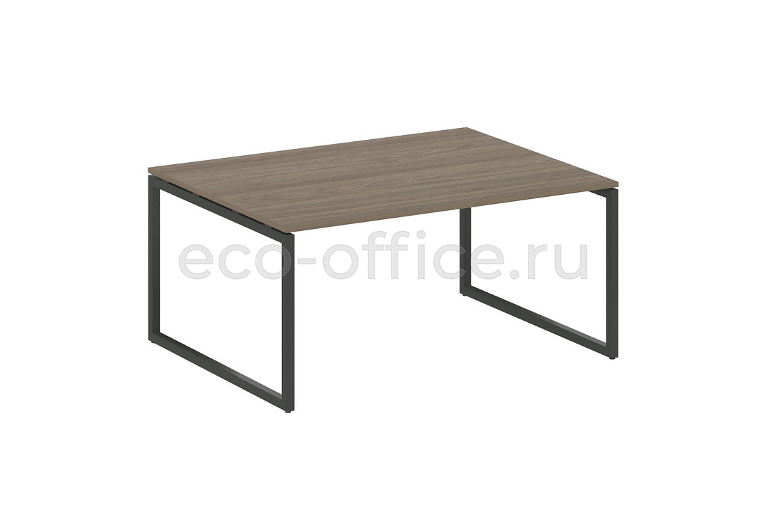 Стол переговорный (1 столешница) METAL SYSTEM QUATTRO 4x4 40БО.ПРГ-1.4 Вяз Благородный / Антрацит металл   стоимость