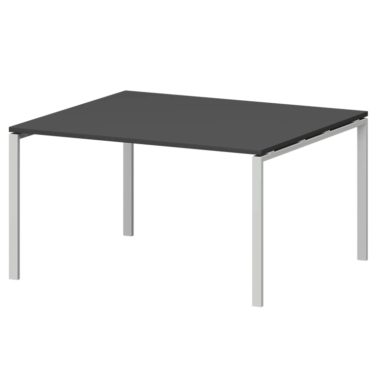 стол переговорный на металлокаркасе protech смсп-п-14.123.пр25 графит/белый фото