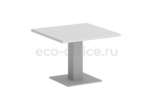 Стол журнальный квадратный VR.SP-5-60.2G Белый / Серый металл фото