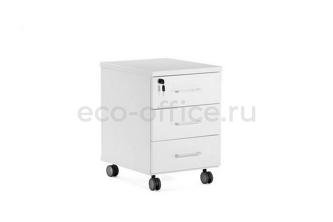 Тумба подкатная TOUR Standart 80T001 W3W3 alum Белый  стоимость