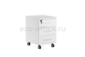 Тумба подкатная TOUR Standart 80T001 W3W3 alum Белый фото