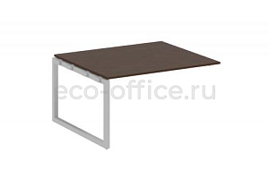 Проходной наборный элемент переговорного стола METAL SYSTEM QUATTRO 5x5 50БО.ППРГ-3 Венге Цаво / Серый металл фото