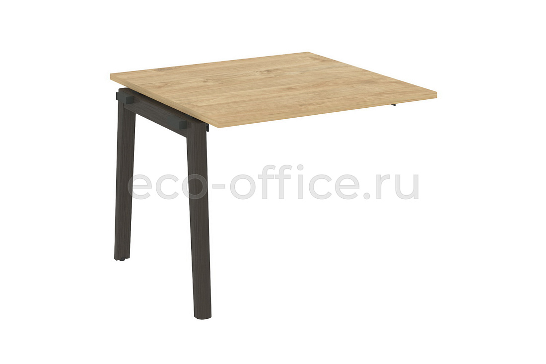 проходной наборный элемент переговорного стола onix wood ow.nprg-1 тиквуд светлый / дуб тёмный фото