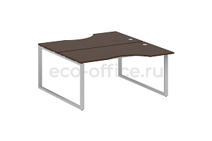 Рабочая станция криволинейная METAL SYSTEM STYLE БО.РАС-СА-2.1 Венге Цаво / Серый металл фото