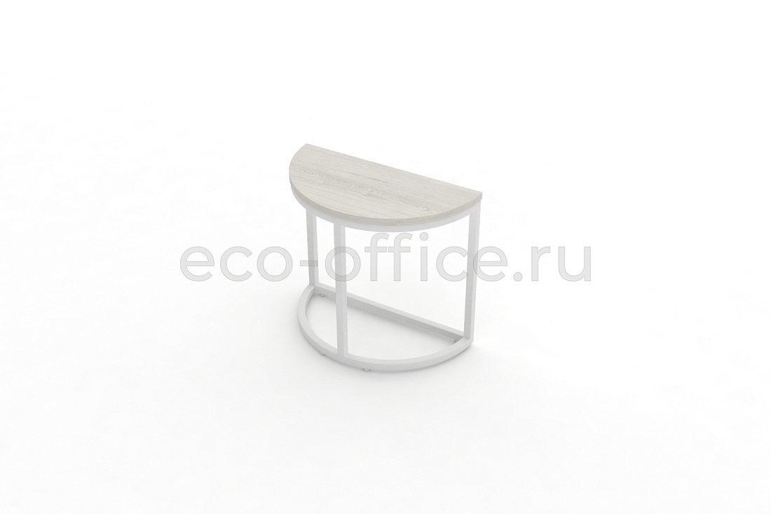 Стол журнальный SLICE-450 Дуб Наварра / Белый металл  стоимость