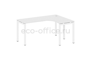 Стол криволинейный правый METAL SYSTEM QUATTRO 5x5 50БП.СА-4 Пр Белый / Белый металл фото