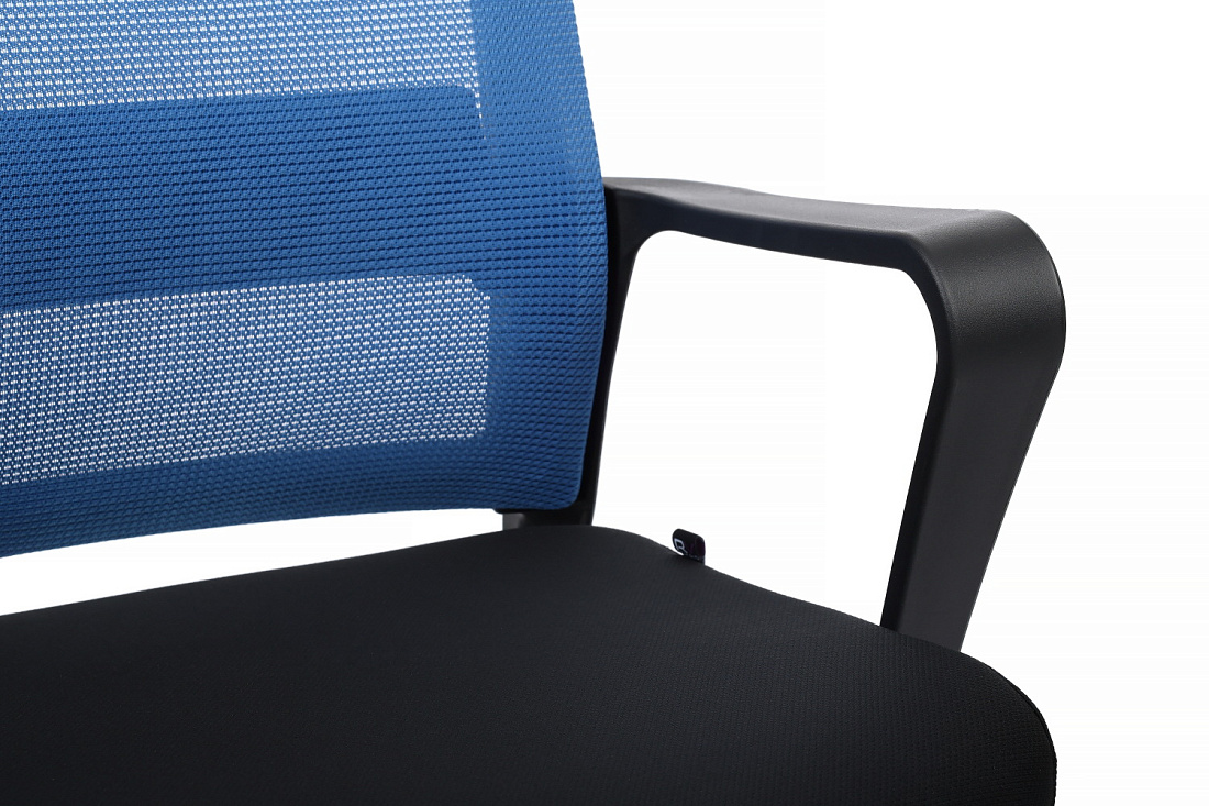 кресло rv chair mint m1029mbe синяя сетка / чёрная ткань фото