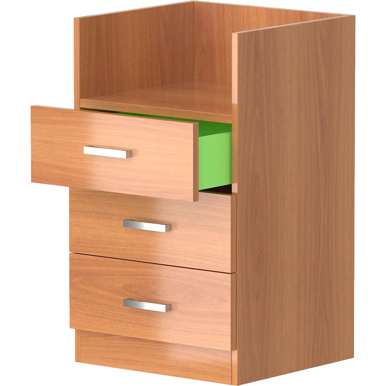 корпус тумбы к эргономичным столам protech в-804 миланский орех фото