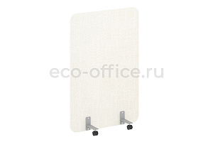 Перегородка на металлических опорах, на роликах R-LINE SOFT AP.R-100-150 Рогожка Romeo 01 / Серый металл фото