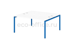 Стол-тандем на металлокаркасе 40*40 SENTIDA COLOR S-49 Голубика фото