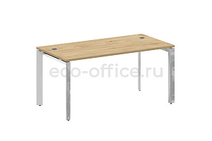 Стол руководителя ONIX DIRECT LUX M-O.MP-SRR-4.8 Тиквуд Светлый / Нержавеющая сталь фото