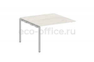 Проходной наборный элемент переговорного стола METAL SYSTEM QUATTRO 4x4 40БП.ППРГ-2 Дуб Наварра / Серый металл фото