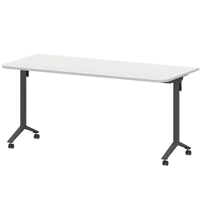 стол мобильный складной радиусный protech мб22-160.70р белый/антрацит фото